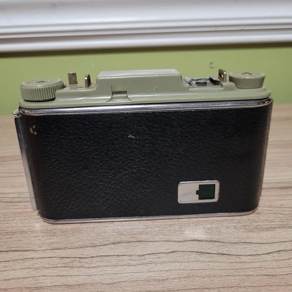 Vintage Pho-Tak Foldex 20 Folding Camera 105mm Octvar Lens USA Made 120 620 Film
